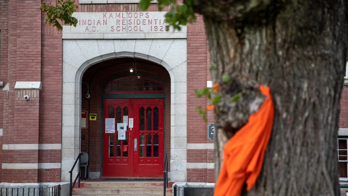 L'ancien pensionnat pour Autochtones de Kamloops.