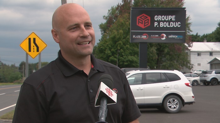 Patrick Bolduc en entrevue à Radio-Canada.