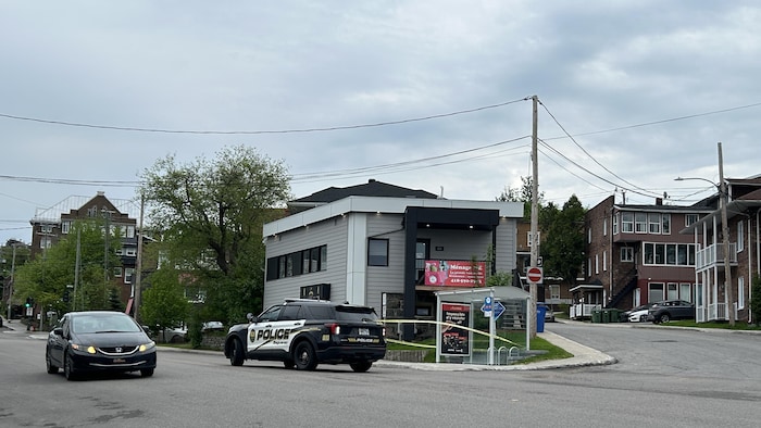Un périmètre de la police. 