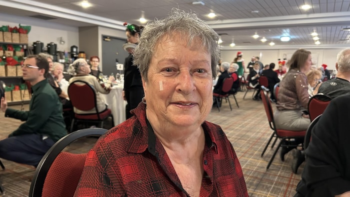 Carole Lemay en est à sa première présence au traditionnel rassemblement des Fêtes des Petits Frères de Sherbrooke.