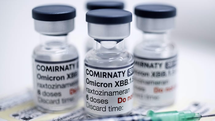 Des échantillons du vaccin Pfizer-Bio N Tech contre un sous-variant du variant Omicron.