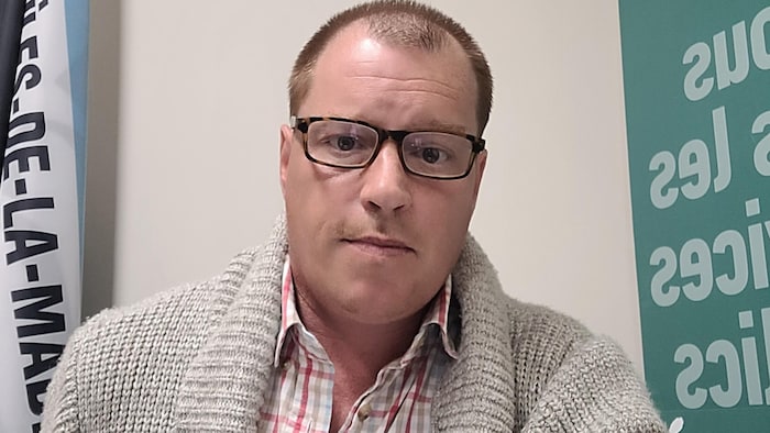Pierre-Luc Boulay, président du Syndicat du personnel du soutien du CISSS de la Gaspésie