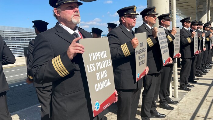 Air Canada pilots hit.