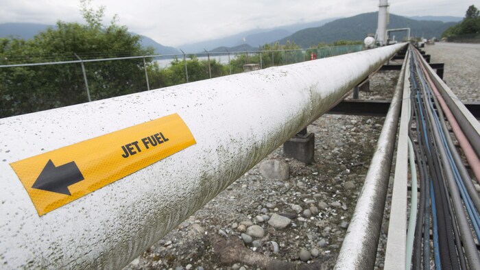Le projet de pipeline Trans Mountain aboutit à Burnaby, en Colombie-Britannique.