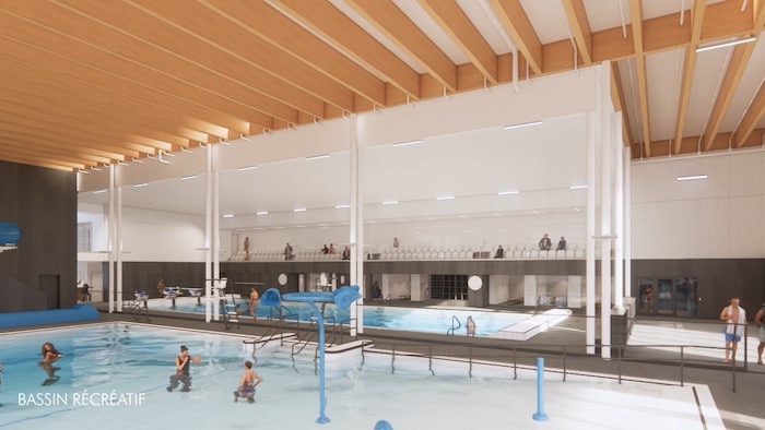 Une représentation de la piscine rénovée.