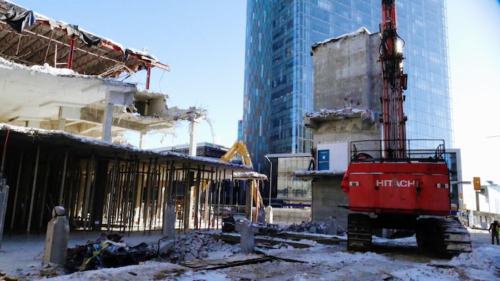 Chantier de construction.
