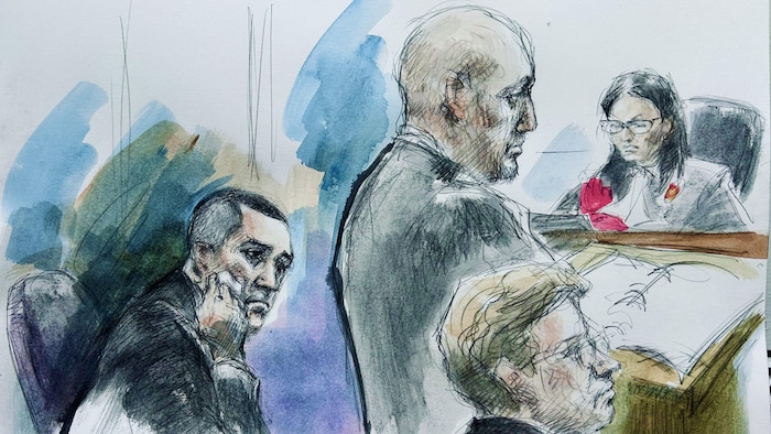 Une illustration judiciaire de l'audience.