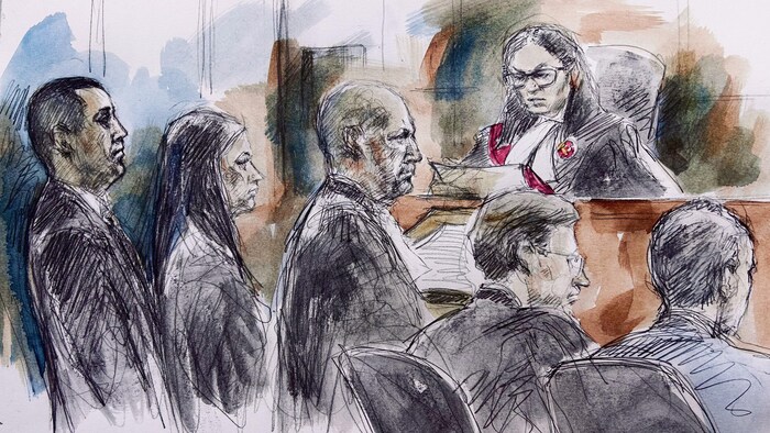 Une illustration judiciaire de l'audience.