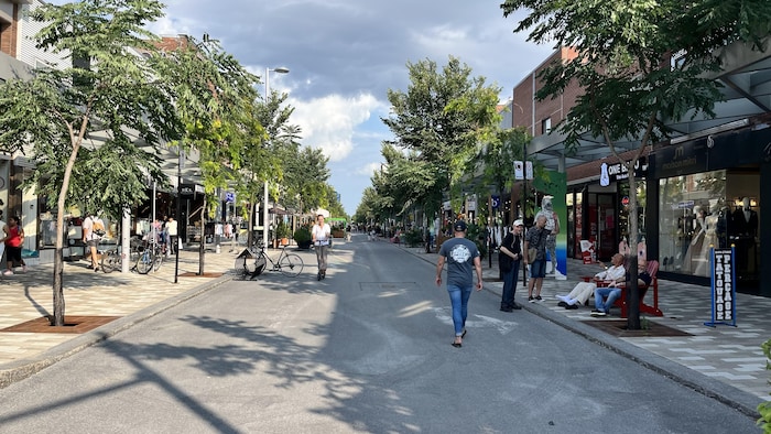 La Plaza Saint-Hubert en formule piétonne.