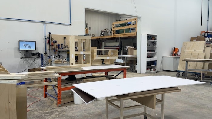 Les locaux de l'entreprise d'ébénisterie Atelier 140.