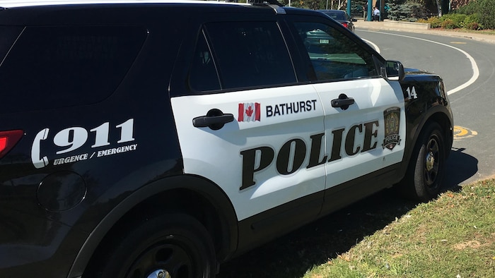 Véhicule de la police de Bathurst.