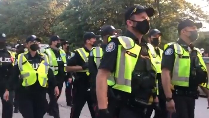 Agentes de policía de Toronto.