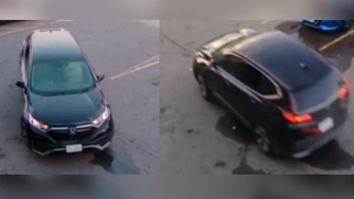 Images de caméras de surveillance du véhicule des suspects.