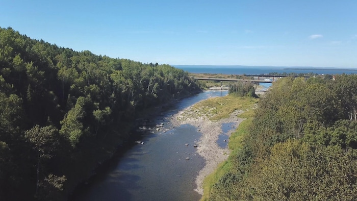 La rivière des Trois Pistoles, à Notre-Dame-des-Neiges.