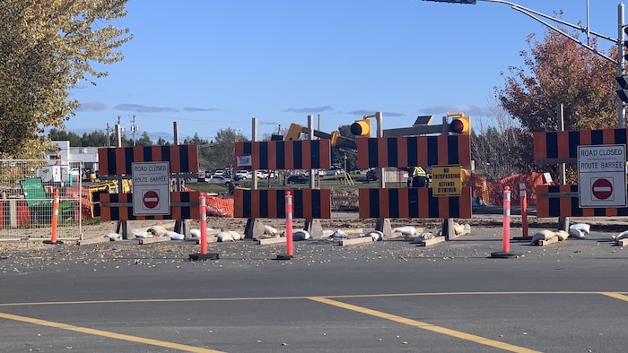 Le barrage routier.