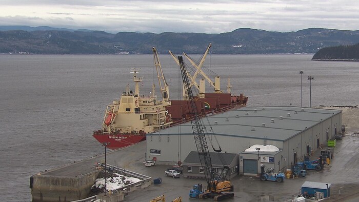 Le port de Grande-Anse à Saguenay.