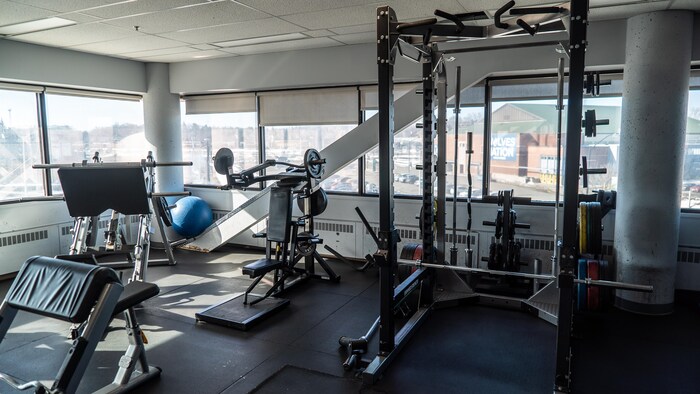 La salle d'entraînement.