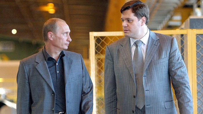 Vladimir Poutine en compagnie du milliardaire russe Alexey Mordashov.