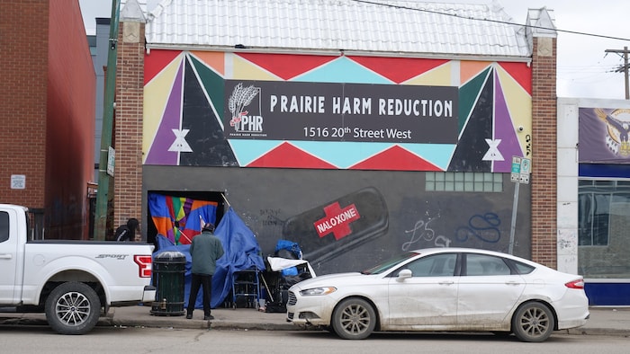 Les locaux de l'organisme Prairie Harm Reduction à Saskatoon, en Saskatchewan, le 17 mai 2024.