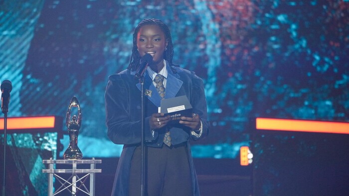 La rappeuse Sarahmée a assuré l'animation du Premier Gala de l'ADISQ.