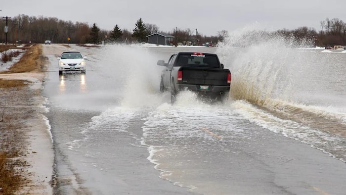 Several roads in Peguis First Nation have been flooded
