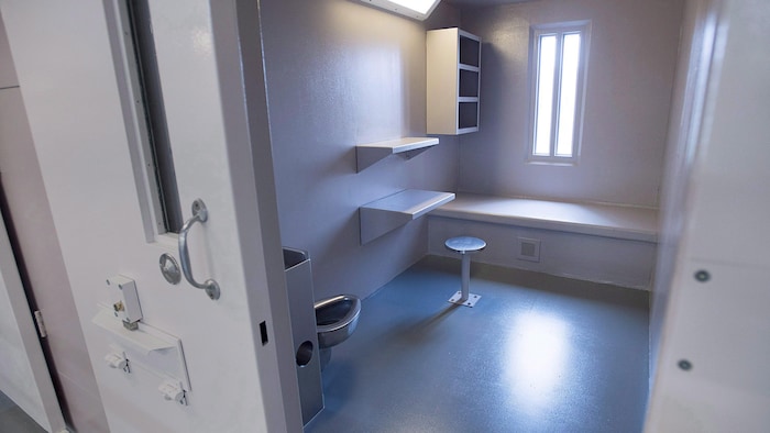 Intérieur d'une cellule de la prison Burnside.