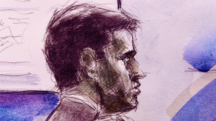 Une illustration judiciaire du procès.