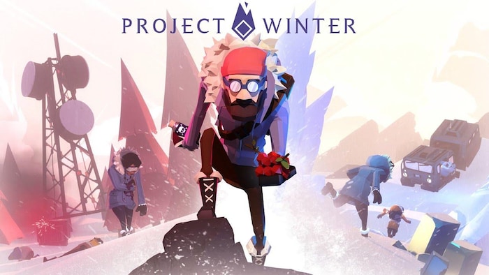 A bearded man in a snowy landscape of a video game.