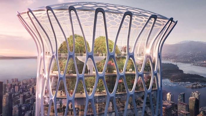 Une vue aérienne d'un immeuble