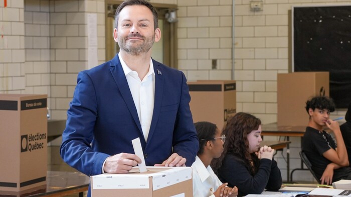 Le chef du Parti québécois, Paul St-Pierre Plamondon.