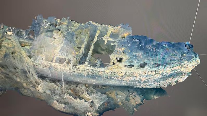 Un premier rendu du modèle 3D du Quest, créé à l'aide d'un système d'imagerie photogrammétrique.