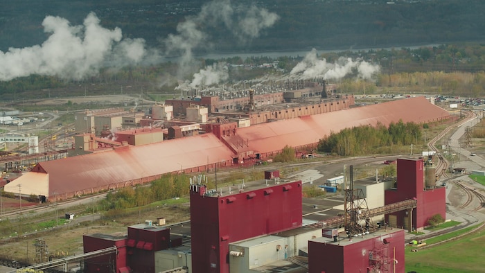 La raffinerie Vaudreuil de Rio Tinto à Jonquière.