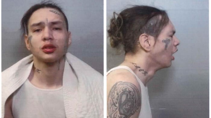 Photo de profil et de face d'une personne.