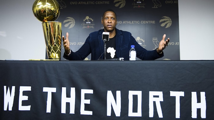 Masai Ujiri pret a surmonter le depart de Kawhi Leonard Radio Canada