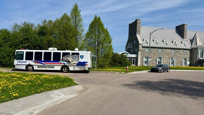 Le poste de commandement près du Manoir.