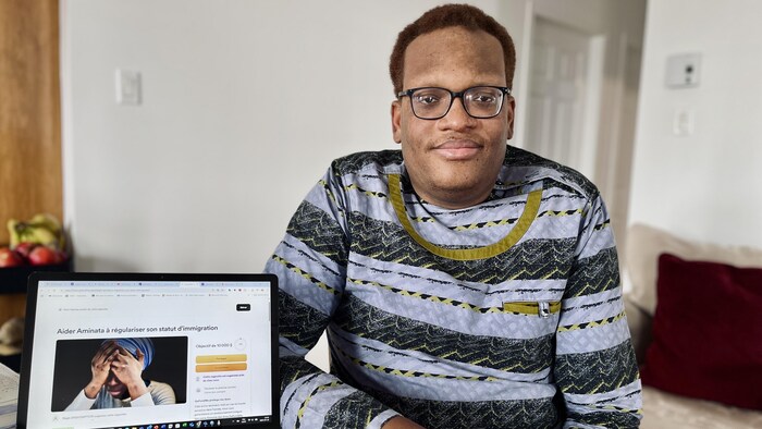 Régis d'Assomption prend la pose.