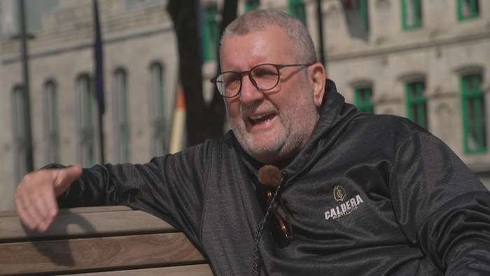 Régis Labeaume en entrevue.