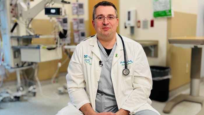 Le Dr Rémi LeBlanc, médecin aux soins intensifs au CHU Dr. Georges-L.-Dumont de Moncton.