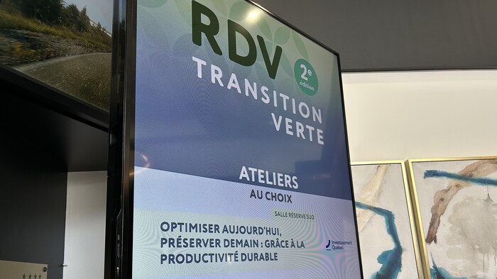 Une affiche annonçant le Rendez-vous transition verte.