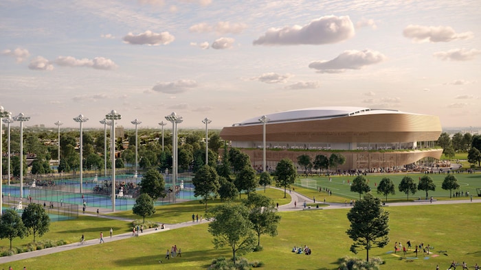 Maquette du nouveau stade.