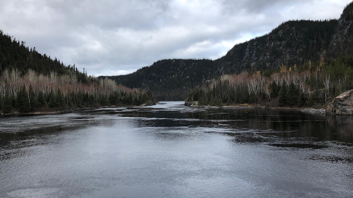 Le réservoir du barrage hydroélectrique Outardes-3