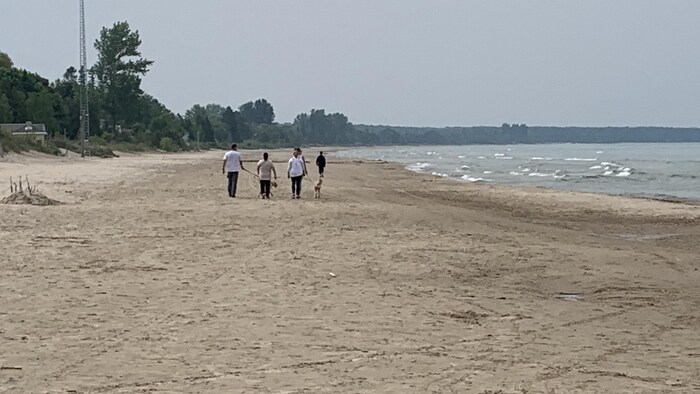 La plage de Sauble Beach autrefois du côté autochtone de la réserve.