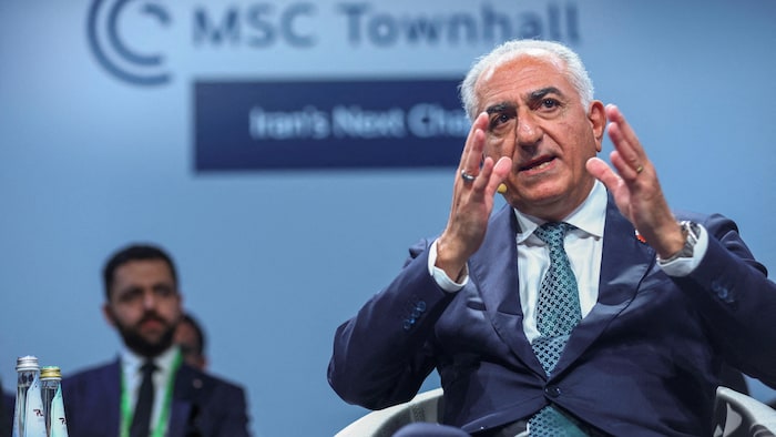 L'opposant iranien en exil Reza Pahlavi, s'exprime lors de la Conférence de Munich sur la sécurité.