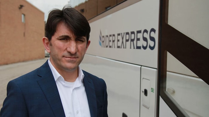 The owner of the Rider Express company, Firat Uray, in 2025. flixbus its coaches arrive saskatchewan flixbus its coaches arrive saskatchewan new