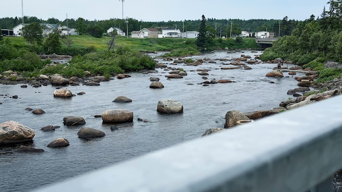 Le secteur en aval de la rivière Trinité, à Baie-Trinité.