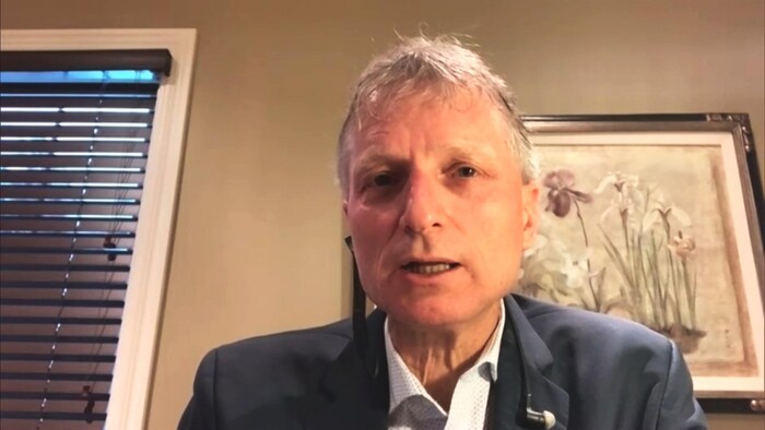 Roger Melanson, par webcam, le 2 février 2021.