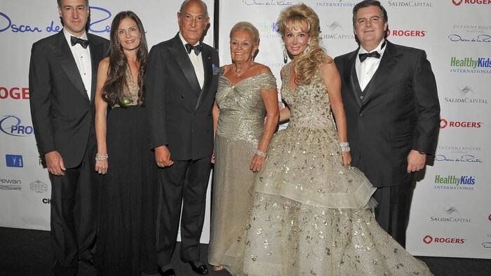 Various members of the Rogers family are shown here including Melinda, second from left, Loretta, centre, and Edward, on the right.