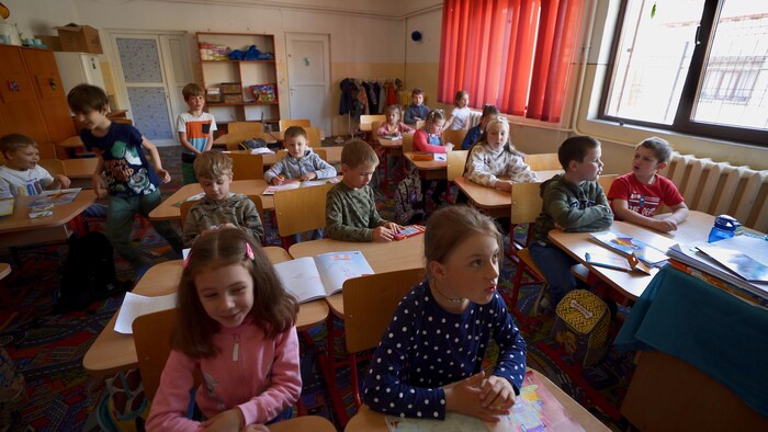 Des enfants en classe