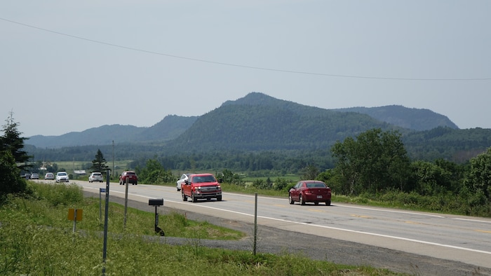 La route 132, à Saint-Fabien.