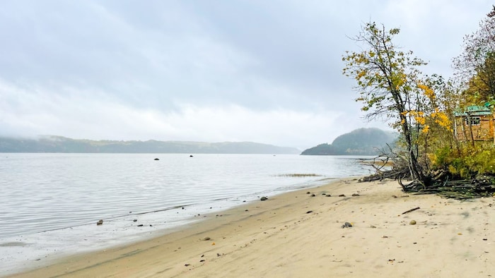 Une plage sur les rives du Saguenay